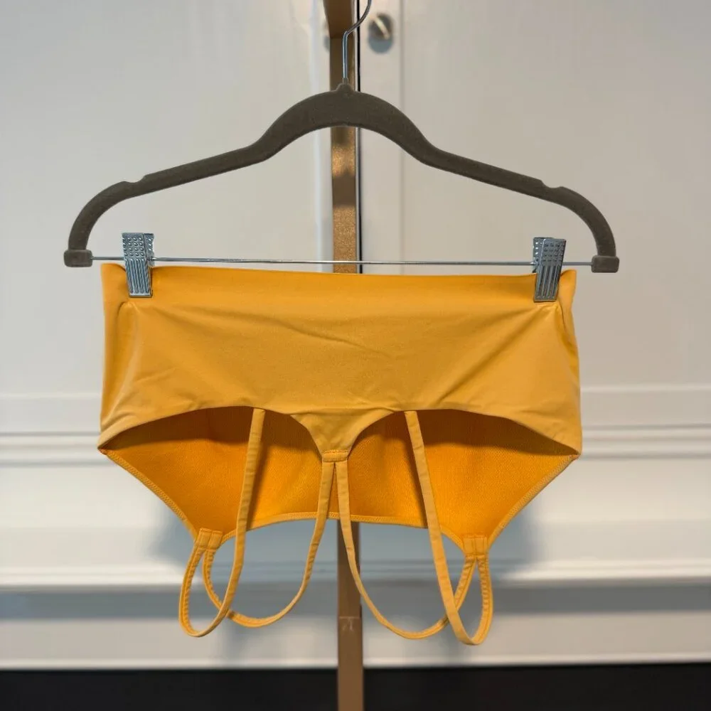 ๐ Soma Sport Longline Yoga Bra โ Mustard Yellow, Size Large ๐ - Picture 2 of 8